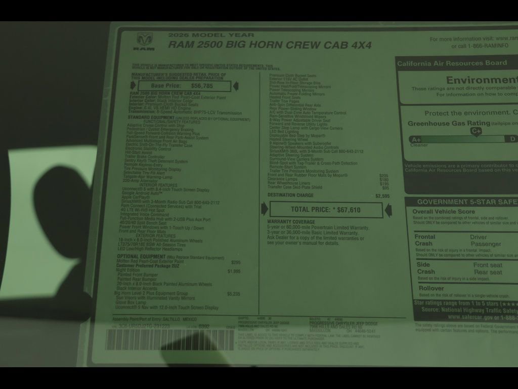 New 2026 RAM 2500 Big Horn AWD/4WD image 27