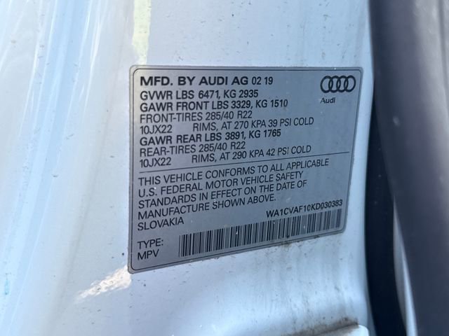 Used 2019 Audi Q8 Prestige AWD/4WD image 23