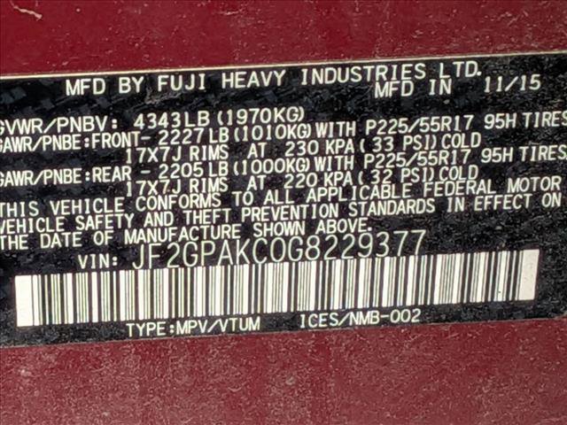 Used 2016 Subaru Crosstrek 2.0i Limited w/ Popular Package #2 image 15