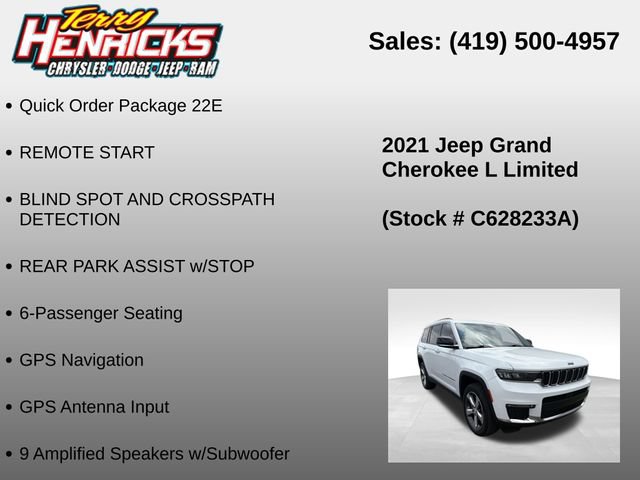 Used 2021 Jeep Grand Cherokee L Limited AWD/4WD image 12