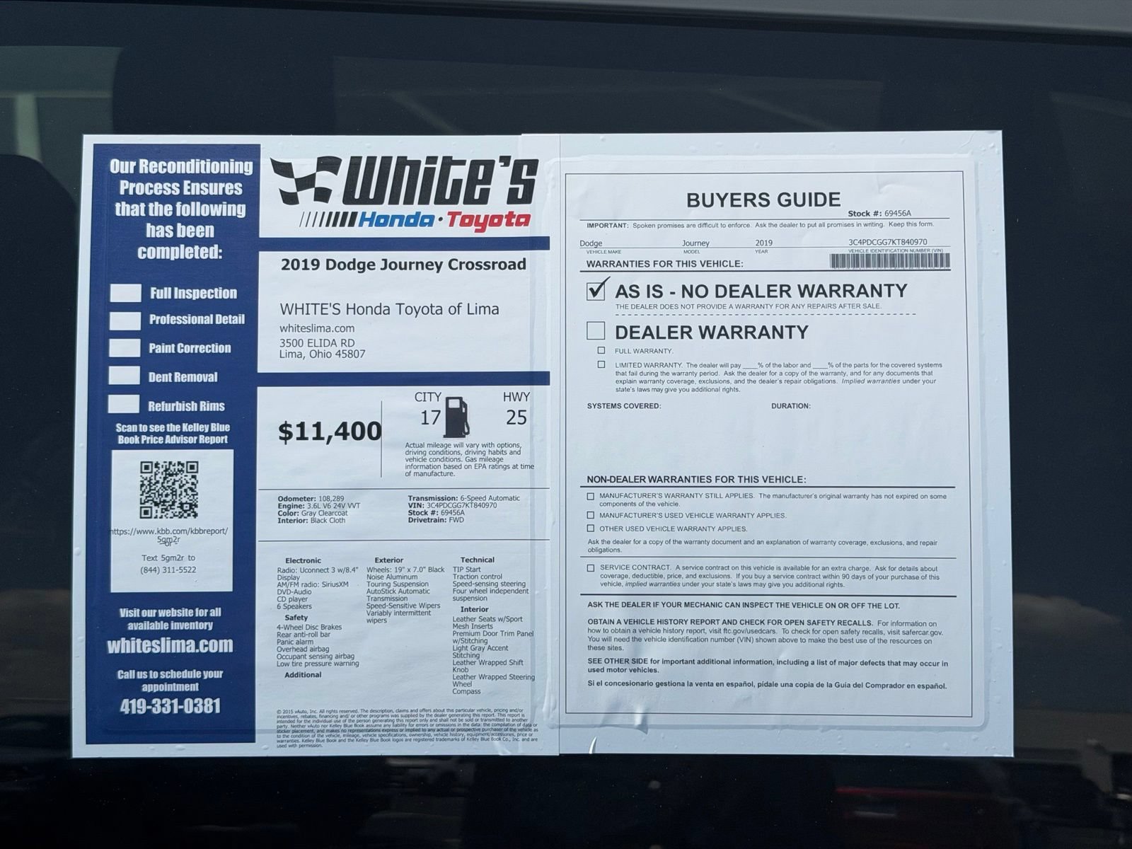 Used 2019 Dodge Journey Crossroad FWD image 28