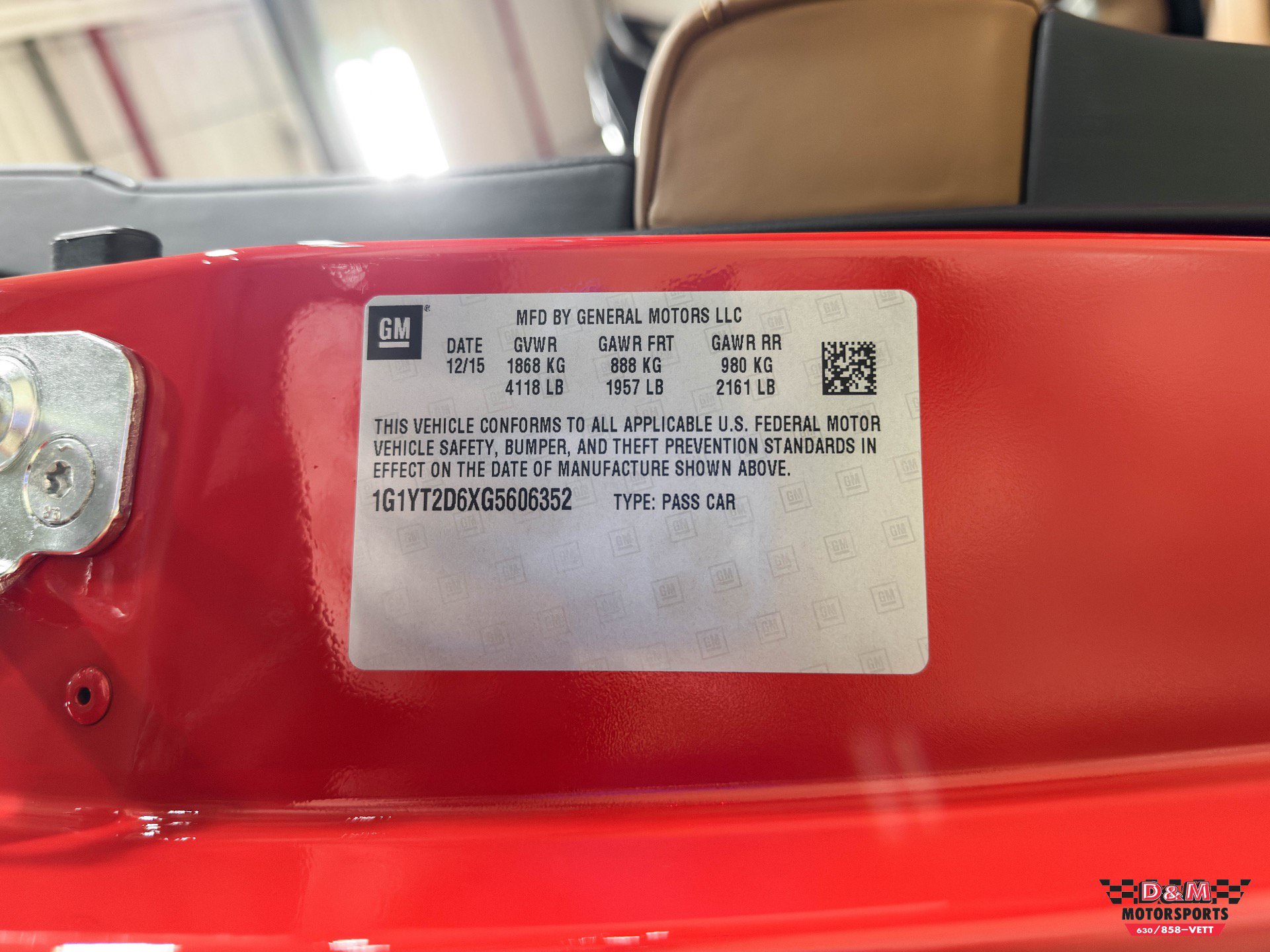 Used 2016 Chevrolet Corvette Z06 RWD image 65