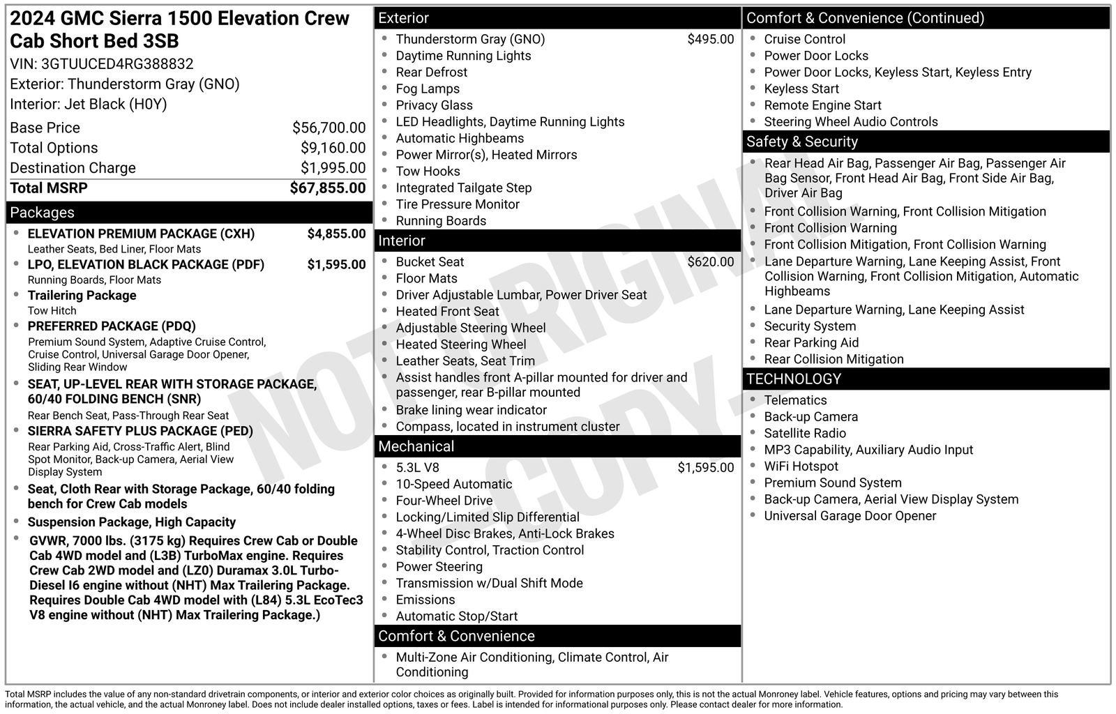 Used 2024 GMC Sierra 1500 Elevation w/ Elevation Premium Package image 1