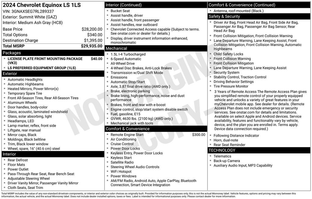 Used 2024 Chevrolet Equinox LS AWD/4WD image 32