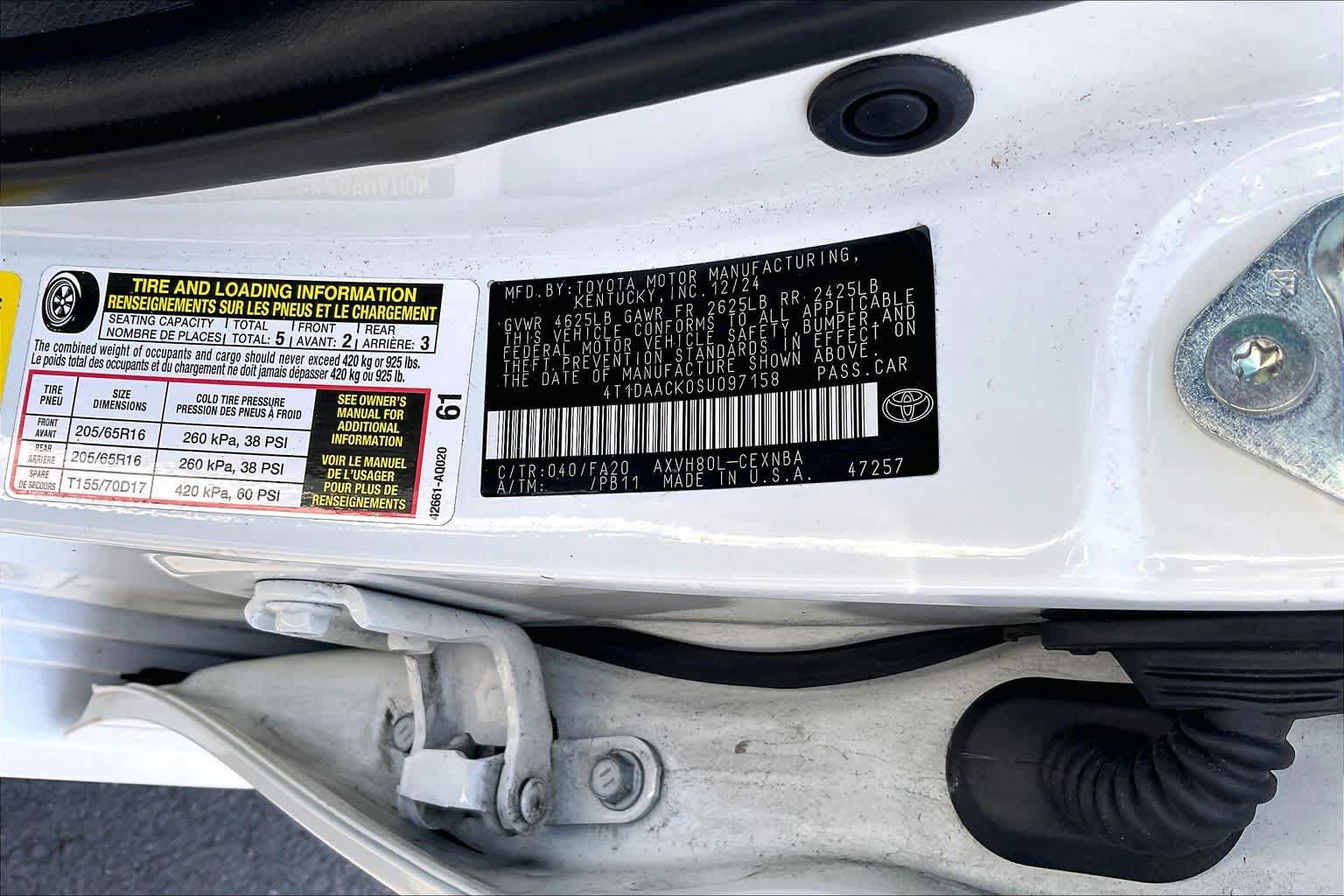 Certified 2025 Toyota Camry LE FWD image 34
