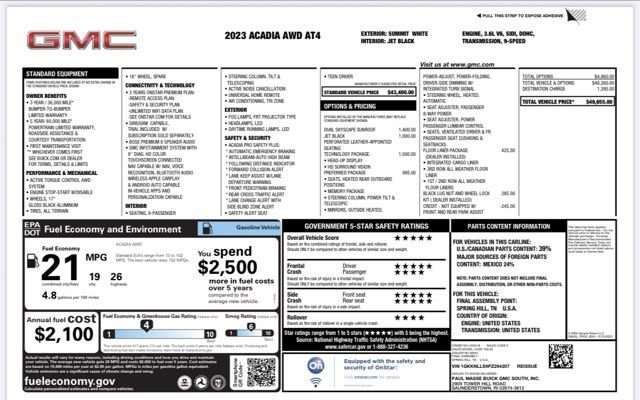 Used 2023 GMC Acadia AT4 w/ Technology Package image 24