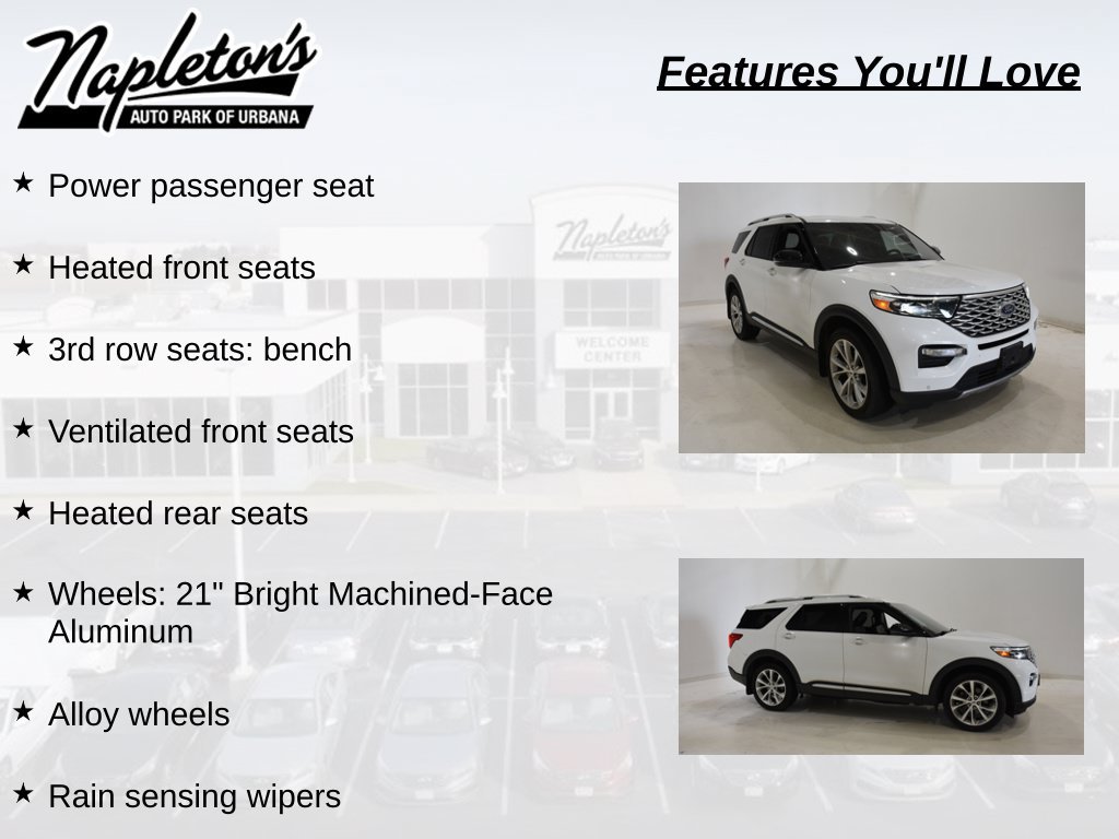 Used 2021 Ford Explorer Platinum w/ Equipment Group 601A AWD/4WD image 33