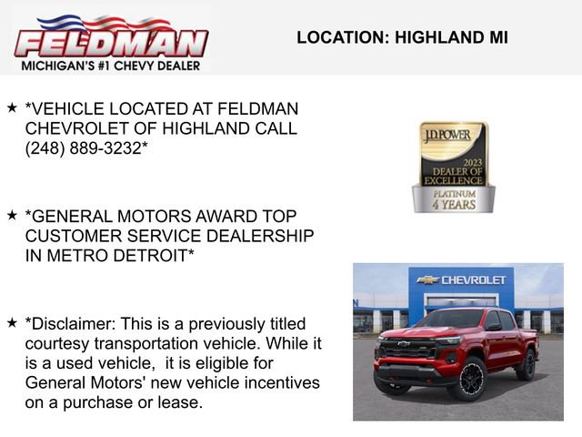 New 2026 Chevrolet Colorado Z71 w/ Technology Package image 3