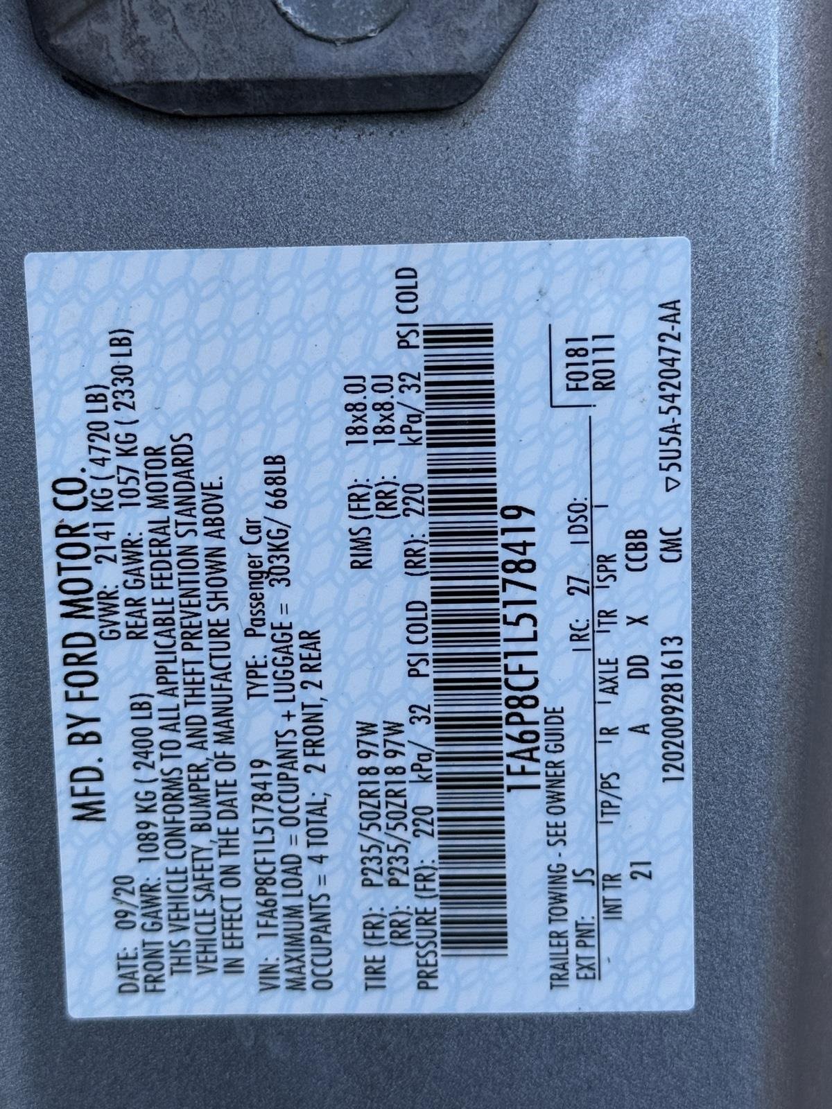 Used 2020 Ford Mustang GT image 34