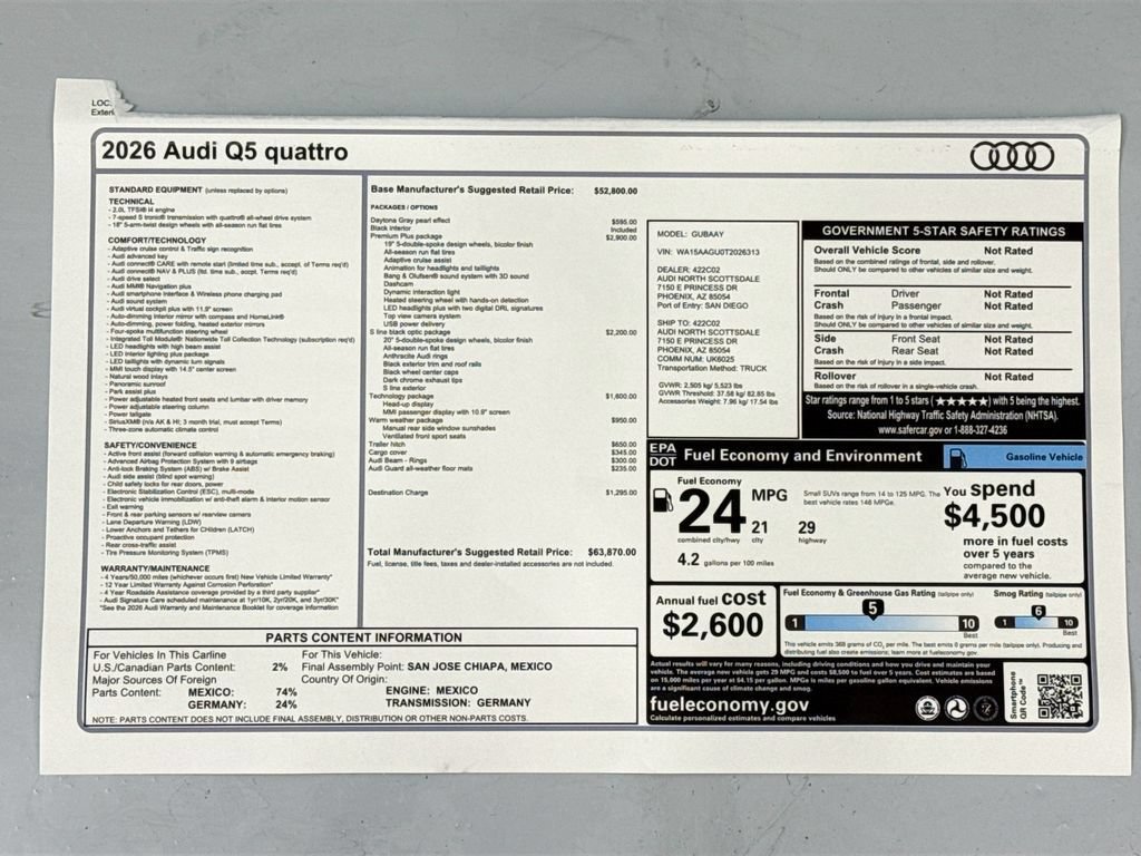 Used 2026 Audi Q5 Premium Plus w/ Premium Plus AWD/4WD image 9