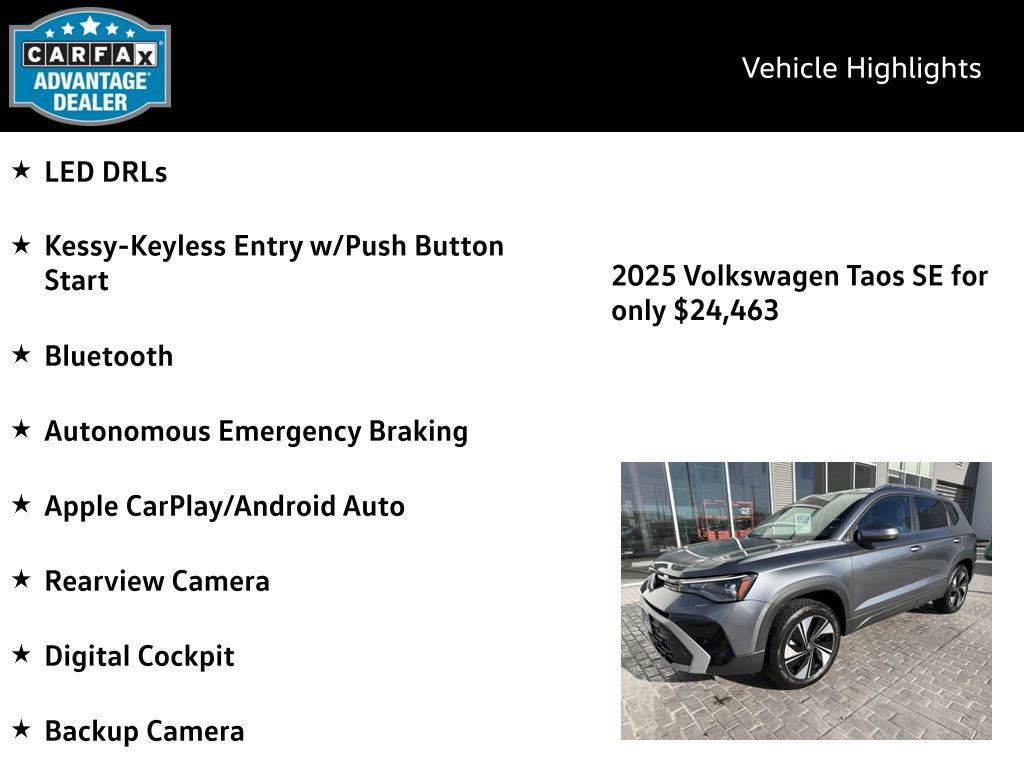 Certified 2025 Volkswagen Taos SE image 4