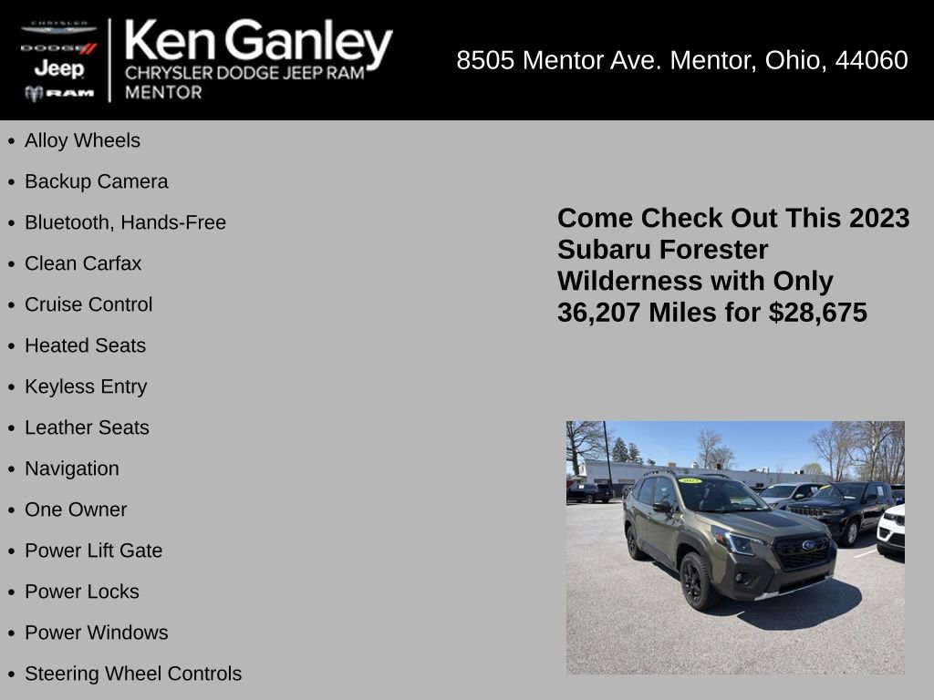 Used 2023 Subaru Forester Wilderness AWD/4WD image 5