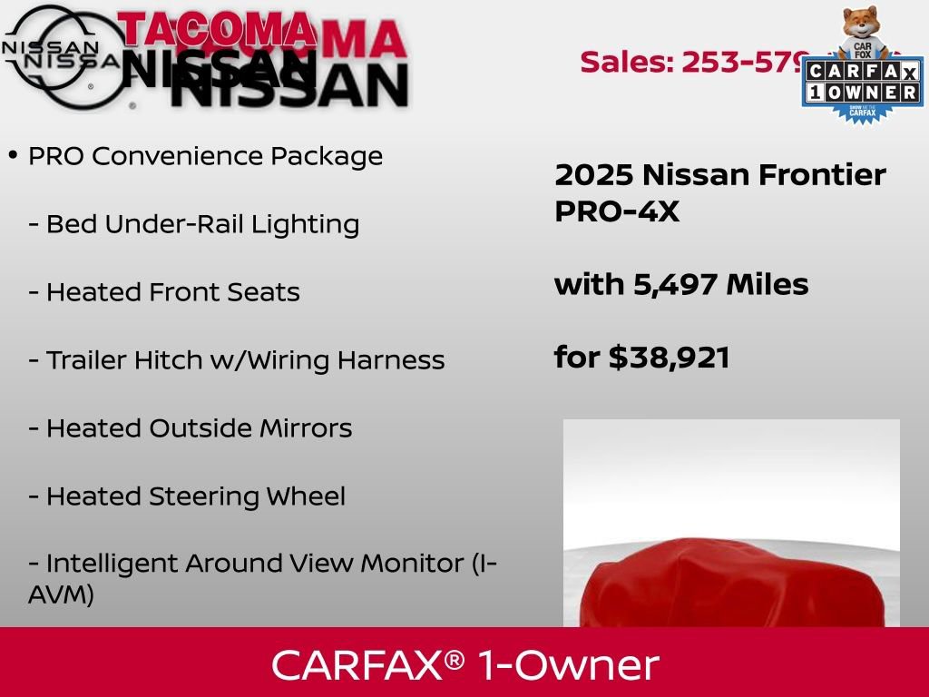 Used 2025 Nissan Frontier PRO-4X w/ Pro Convenience Package image 2