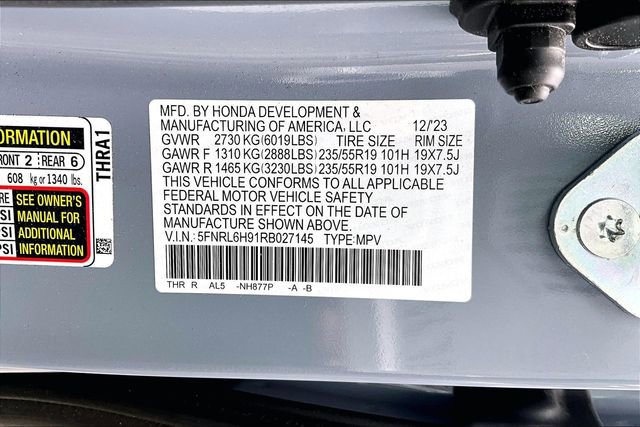 Certified 2024 Honda Odyssey Elite image 16