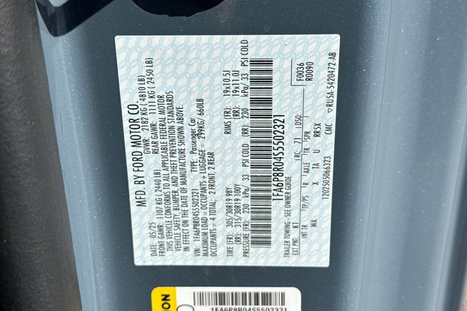New 2025 Ford Mustang Dark Horse w/ Dark Horse Handlin Package RWD image 38