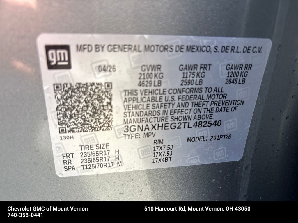 New 2026 Chevrolet Equinox LT w/ Safety and Technology Package FWD image 30