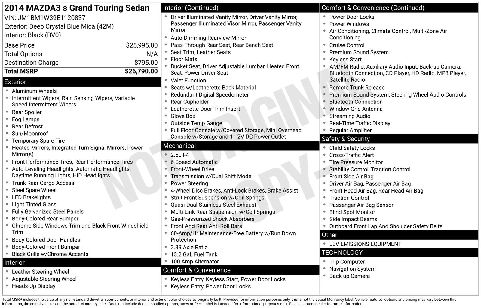 Used 2014 MAZDA MAZDA3 s Grand Touring image 26