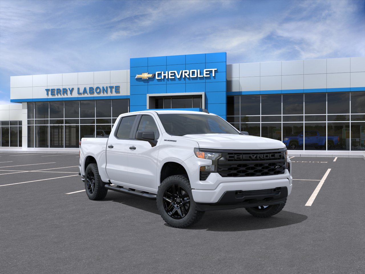 New 2026 Chevrolet Silverado 1500 Custom w/ Turbomax Blackout Package AWD/4WD image 2