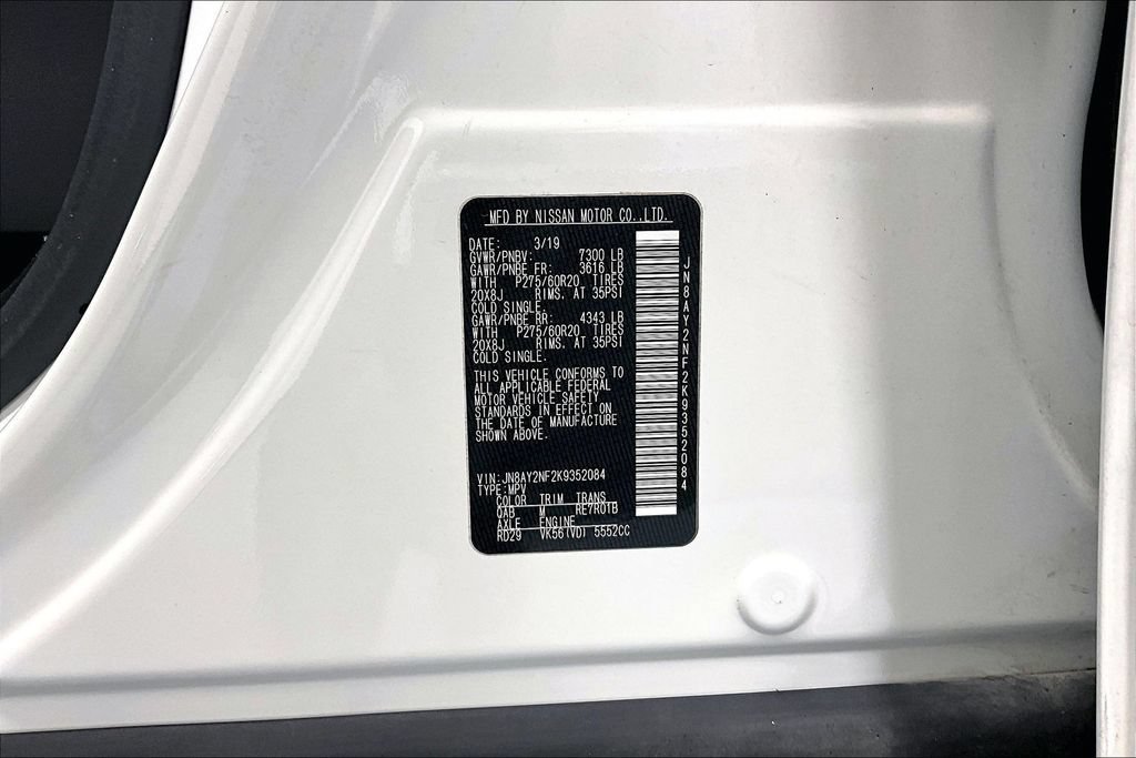 Used 2019 Nissan Armada Platinum w/ Captain's Chairs Package RWD image 40