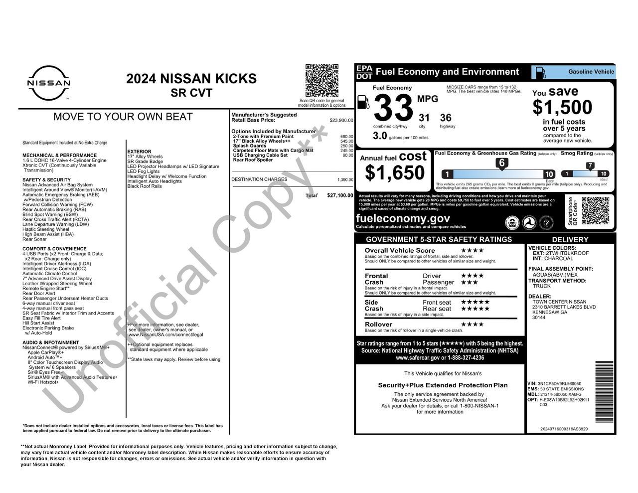 Certified 2024 Nissan Kicks SR FWD image 27
