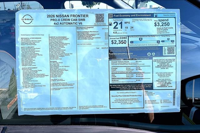 New 2026 Nissan Frontier Pro-X w/ Tow Package image 13