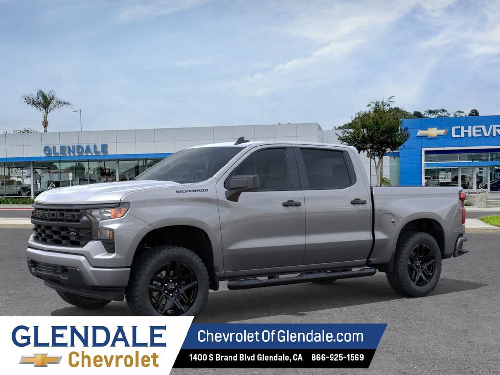 New 2026 Chevrolet Silverado 1500 Custom w/ Turbomax Blackout Package RWD image 2