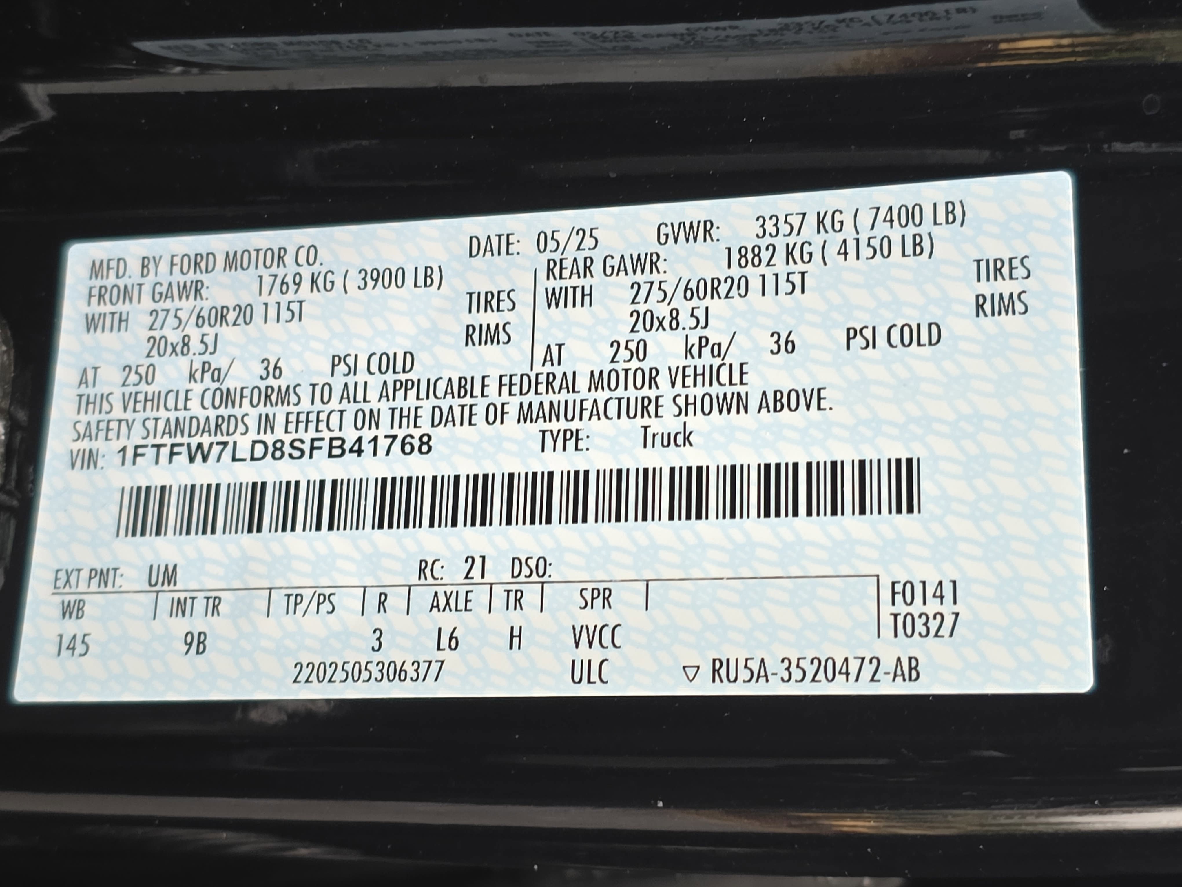 Used 2025 Ford F150 Platinum w/ FX4 Off-Road Package image 34