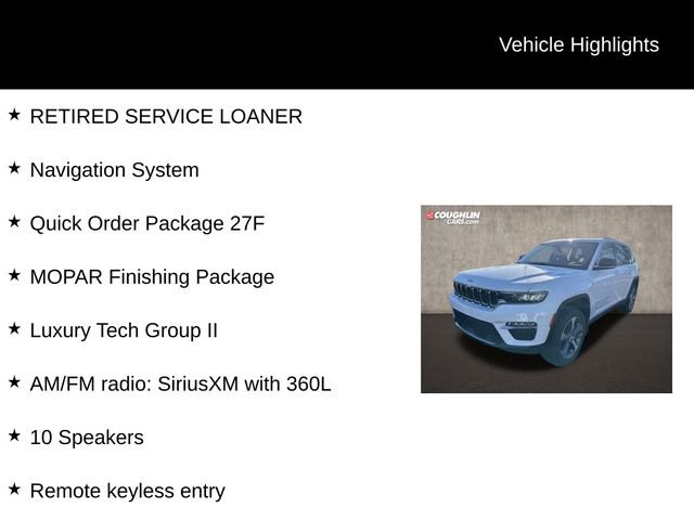 New 2024 Jeep Grand Cherokee Limited 4xe w/ Luxury Tech Group II image 2