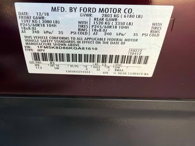 Used 2019 Ford Explorer XLT w/ Equipment Group 202A image 30