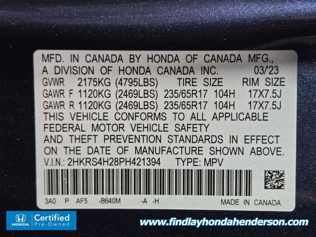 Certified 2023 Honda CR-V LX image 13