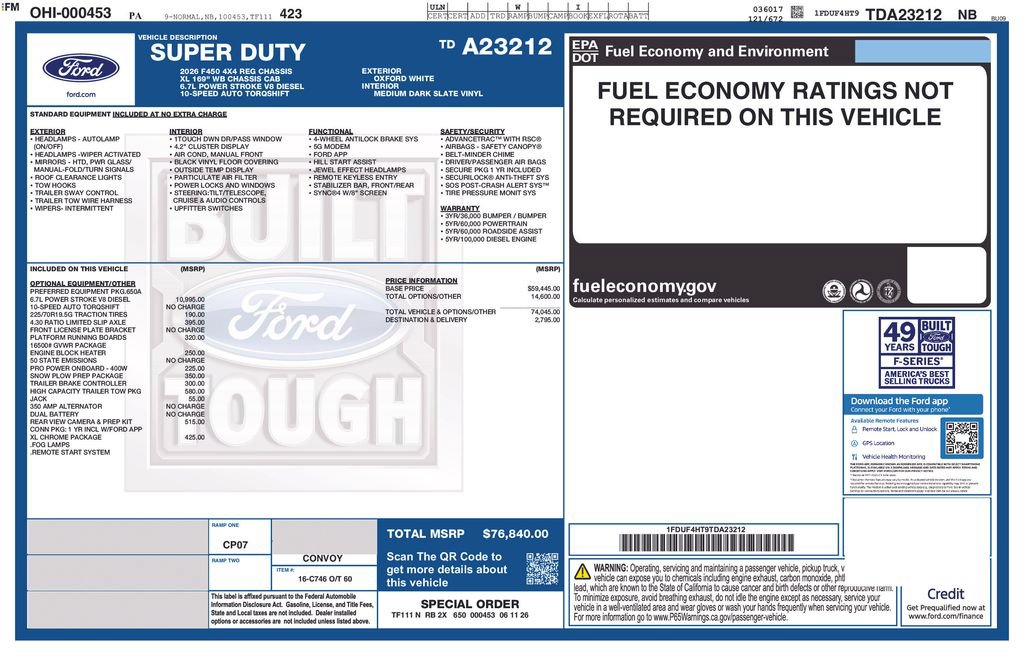 New 2026 Ford F450 XL AWD/4WD image 5