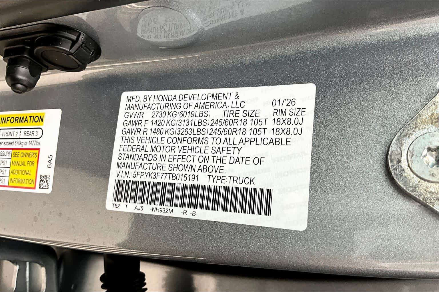 Used 2026 Honda Ridgeline TrailSport image 34