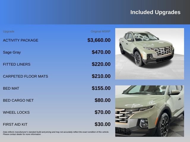 Certified 2024 Hyundai Santa Cruz SEL w/ Activity Package AWD/4WD image 7