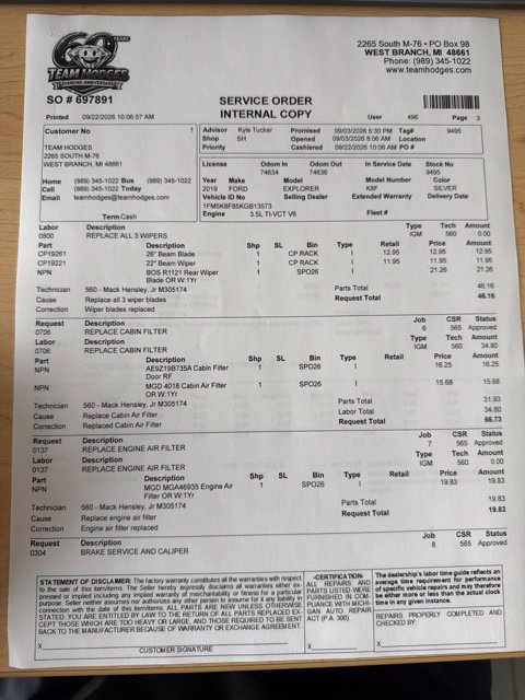Used 2019 Ford Explorer Limited w/ Class III Trailer Tow Package AWD/4WD image 59