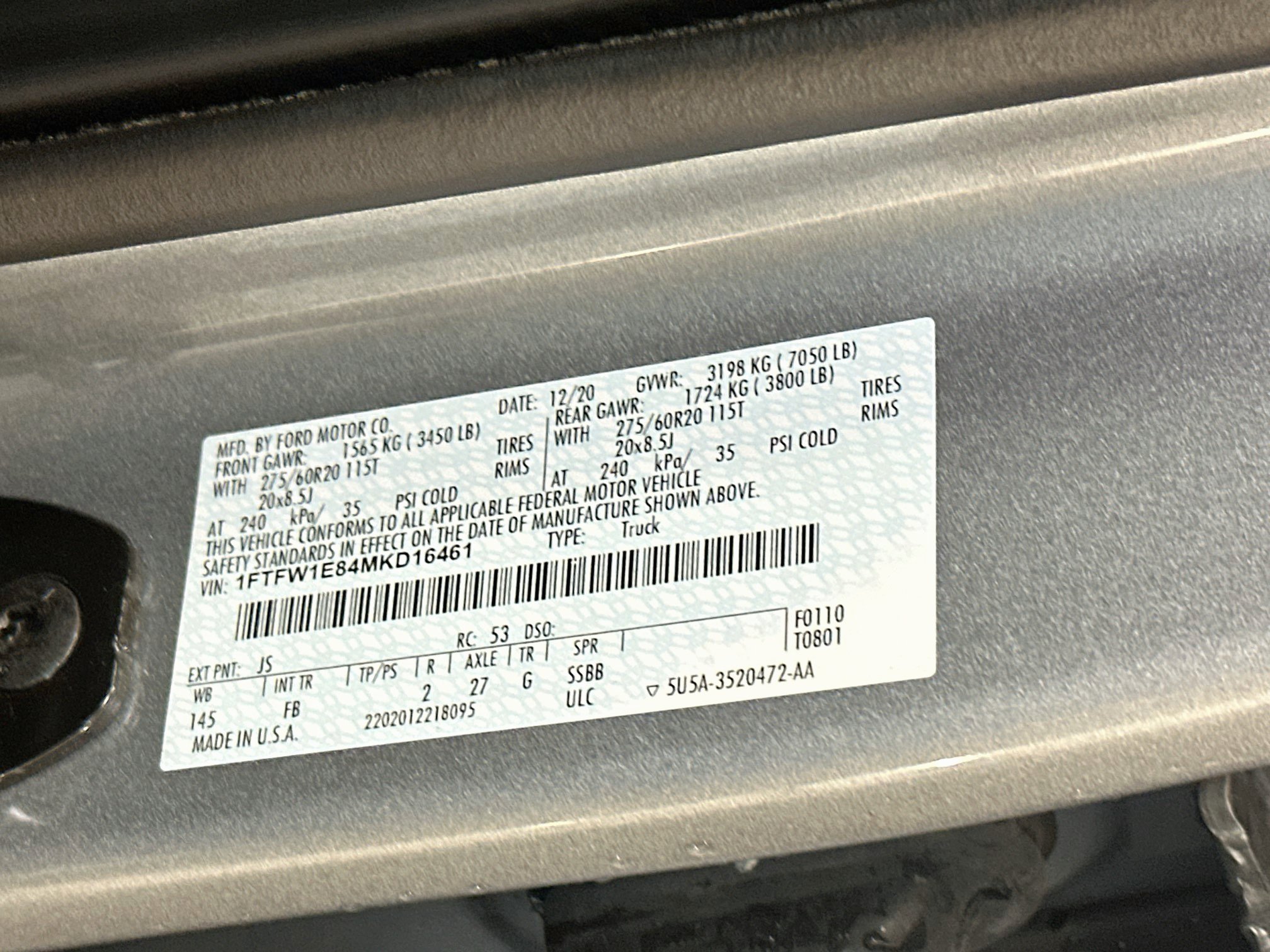 Used 2021 Ford F150 XLT w/ Equipment Group 302A High AWD/4WD image 12