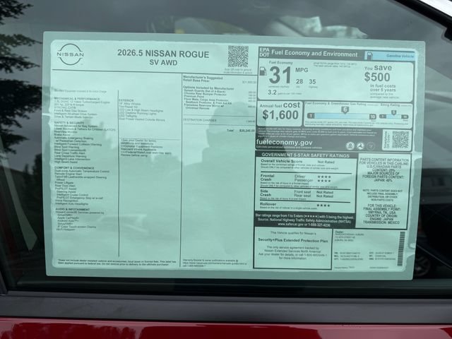 New 2026 Nissan Rogue SV AWD/4WD image 29