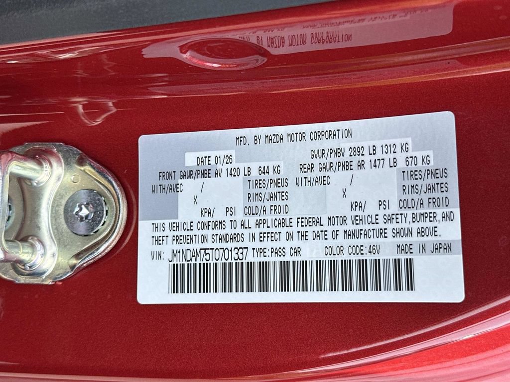 New 2026 MAZDA MX-5 Miata RF Grand Touring RWD image 31