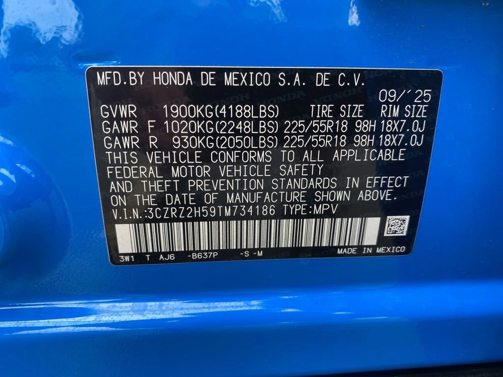 Certified 2026 Honda HR-V Sport image 36