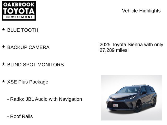 Certified 2025 Toyota Sienna XSE w/ XSE Plus Package AWD/4WD image 6