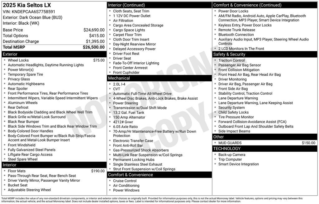 Used 2025 Kia Seltos LX image 36