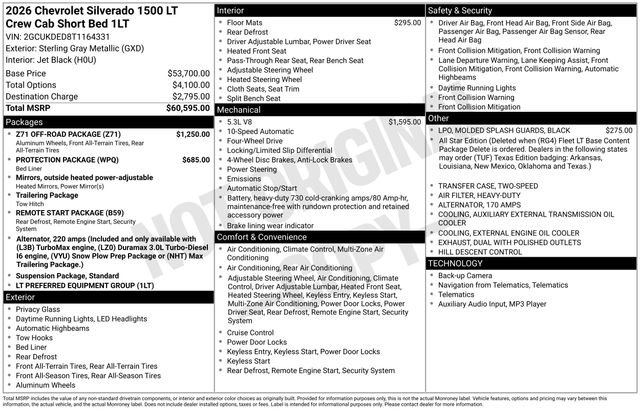 New 2026 Chevrolet Silverado 1500 LT w/ Z71 Off-Road Package image 2