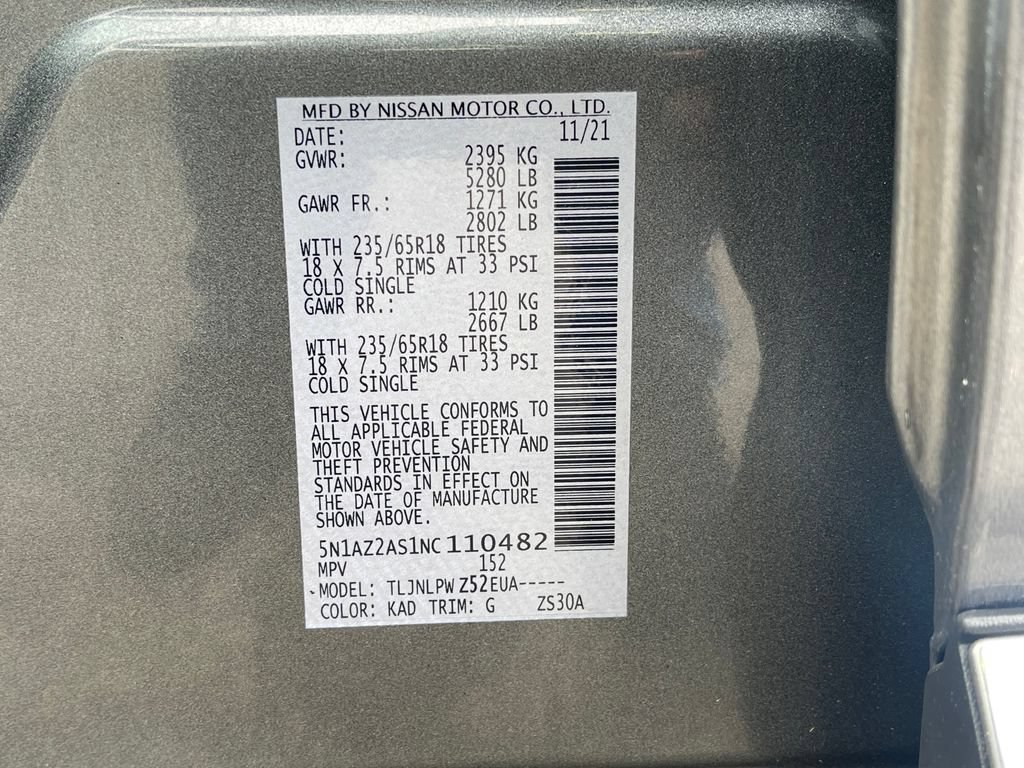 Used 2022 Nissan Murano S AWD/4WD image 30