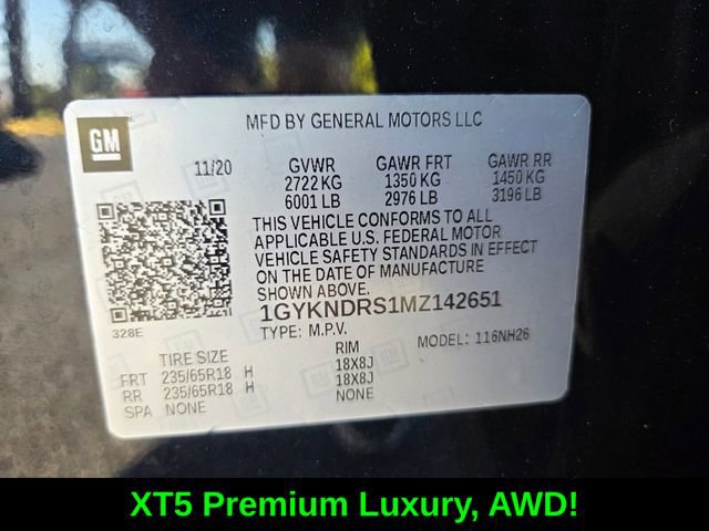 Used 2021 Cadillac XT5 Premium Luxury AWD/4WD image 19