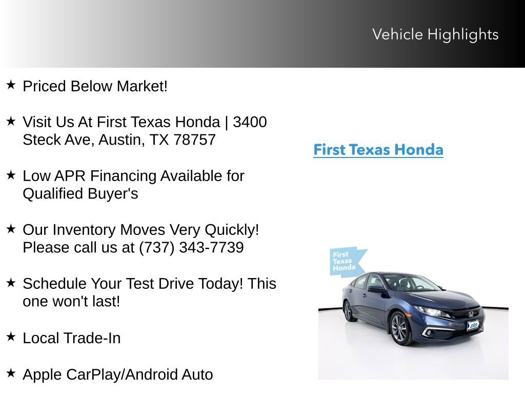 Used 2019 Honda Civic EX image 10