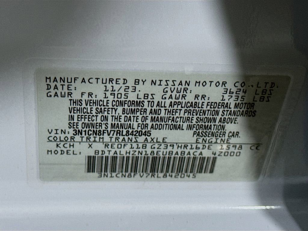 Used 2024 Nissan Versa SR w/ Trunk Package FWD image 33