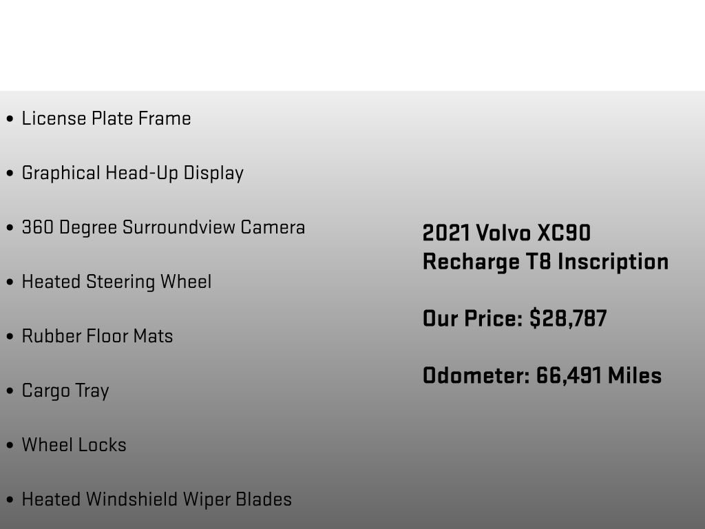 Used 2021 Volvo XC90 T8 Inscription w/ Advanced Package image 30