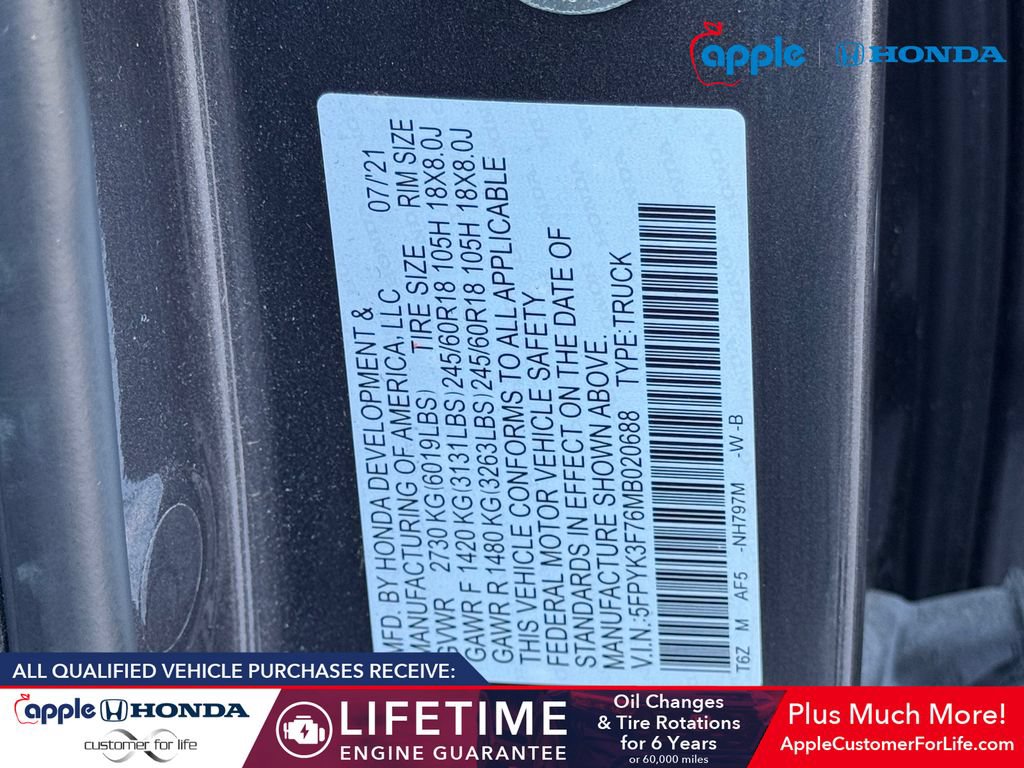 Used 2021 Honda Ridgeline RTL-E image 33
