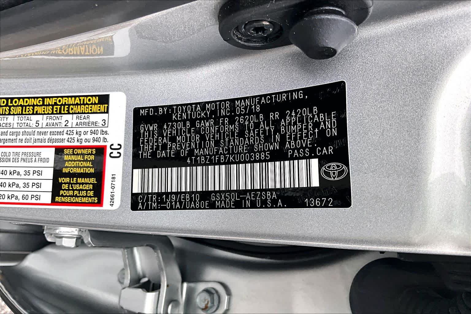 Certified 2019 Toyota Avalon Touring w/ Advanced Safety Package FWD image 34