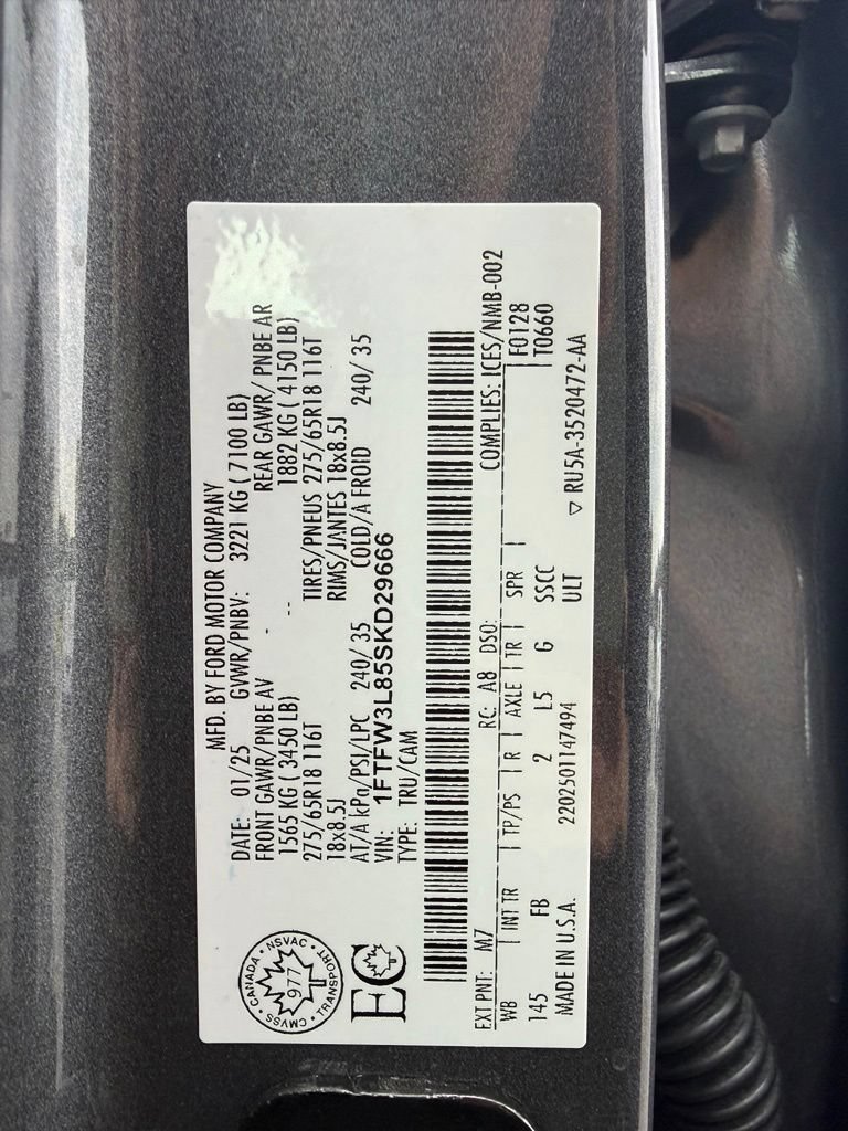 Used 2025 Ford F150 XLT w/ Equipment Group 301A Standard AWD/4WD image 29