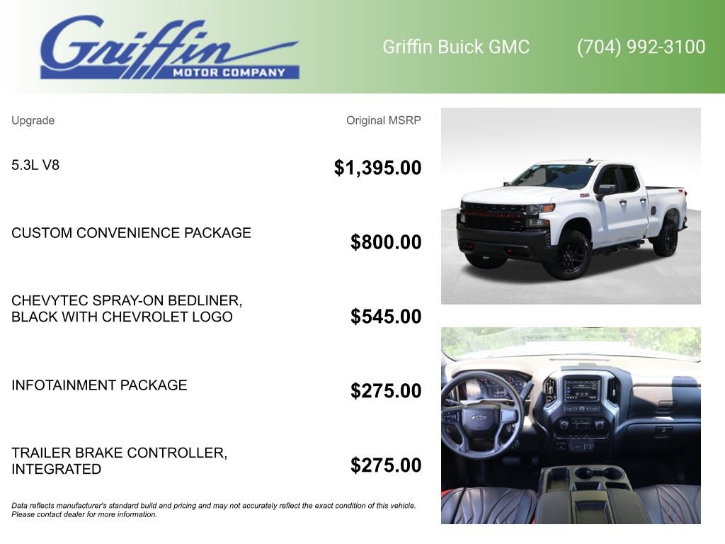 Certified 2019 Chevrolet Silverado 1500 Custom Trail Boss w/ Custom Convenience Package AWD/4WD image 6